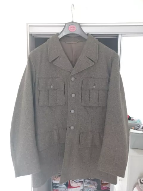 Civil War Captain's Grey Wool Frock Coat - 2 Braid Design, Authentic Style