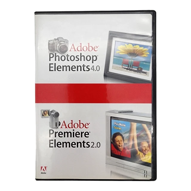 ADOBE Elements 4.0 AND PREMIERE ELEMENTS 2.0 ON TWO CDS. 13.