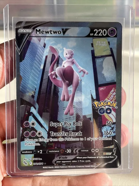 Mewtwo V 072/078 - Pokemon Go - Alternate Art - Ultra Rare Card