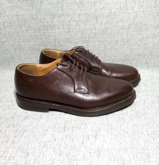 PAUL MAY FOR Cable Co Leather Derby Men s Shoes Brown Size UK 8 EU 42 24.99 PicClick UK