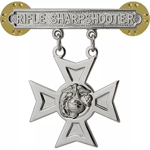USMC Rifle Sharpshooter Qualification Badge - Marine Corps Shooting Award