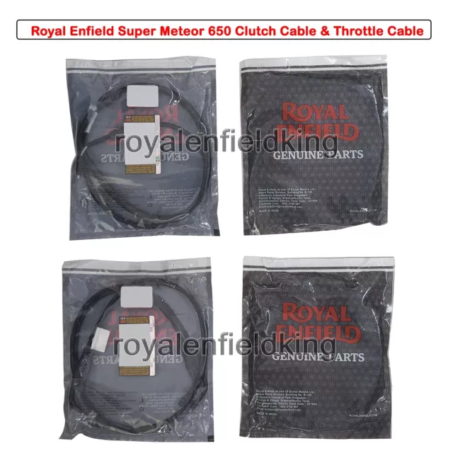 Original Royal Enfield Super Meteor 650 Cable de Embrague & Acelerador Montaje