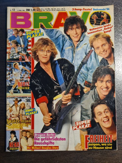 BRAVO 12/1986 Heft Komplett - A-Ha, Nena, Whitney Houston, Queen, Falco - Top!