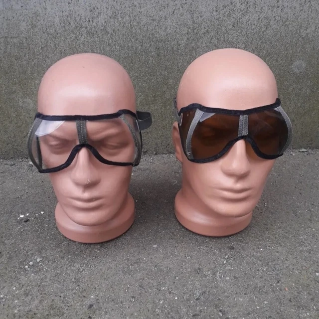 Lot of 4 pcs Genuine WWII German Military Desert Goggles Africa Corps Field Gear