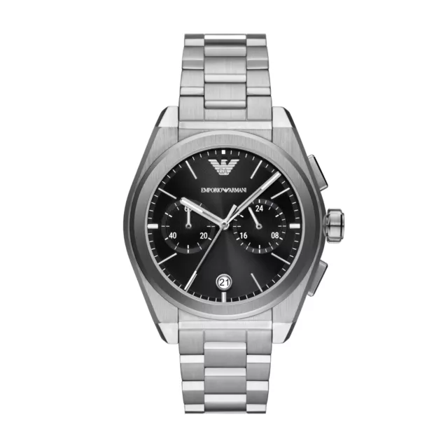 MONTRE HOMME EMPORIO ARMANI MARIO AR11522 Chrono Cuir Noir EUR 164 90 PicClick FR