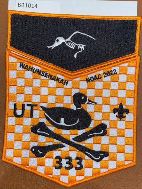 Boy Scout OA  Flap Set Wahunsenakah Lodge 333 2022 NOAC
