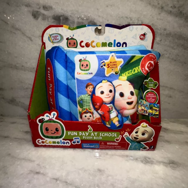 FUN DAY At School Musical Plush Book Cloth JJ Coco Melon Kids