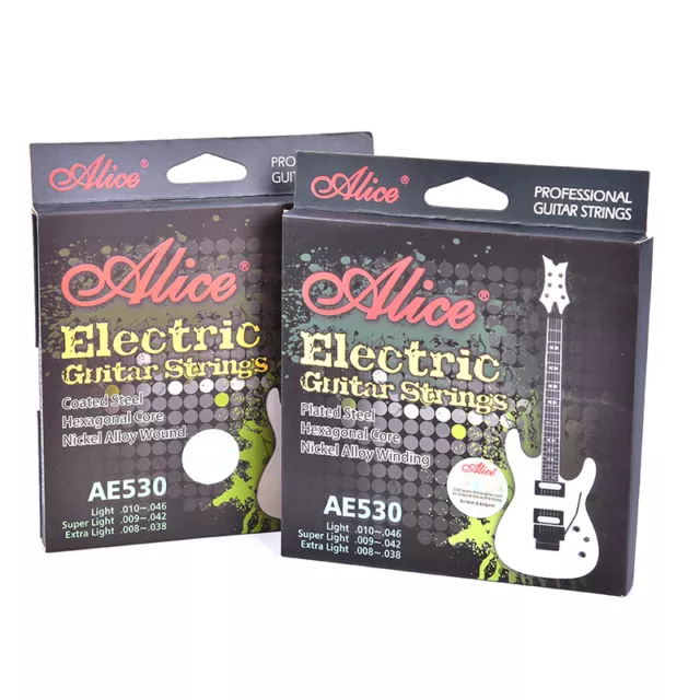 AE530 Electric Guitar Strings 1st-6th Nickel Alloy Full Set Hexagonal Core J&AW 3