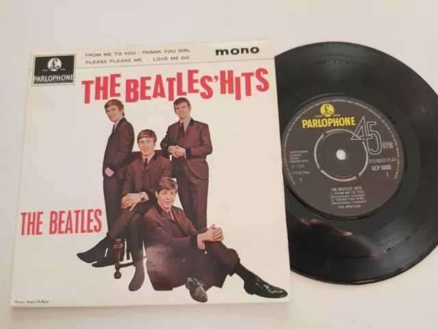 BEATLES HITS EP UK REISSUE PRESSING 7" VINYL  Ex