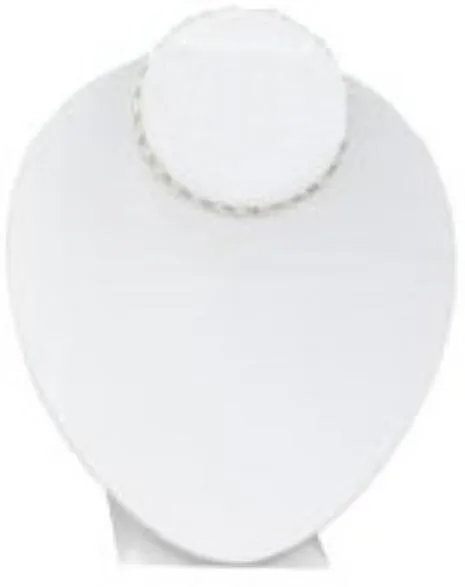 Jewelry Display Fixtures NEW WHITE LEATHERETTE DISPLAY ON ADJUSTABLE STAND