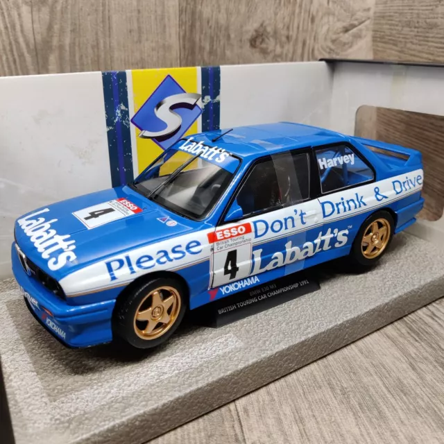 Solido Bmw E30 M3 British Touring Car Championship 1991 Harvey#4 1:18 Neuf Boite