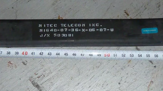 NEUF MITEC TELECOM INC MIG40-07-36-N-06-07-U guide des ondes flexibles 0,93-0,92M,503081 2