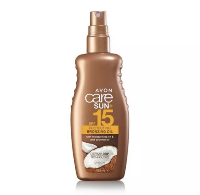 AVON CARE SUN + TANNING OIL x 2 SPF 15  | FREE DELIVERY