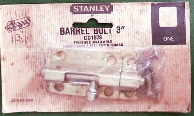 Stanley 3" Barrel Bolt Door Lock Latch CD1078