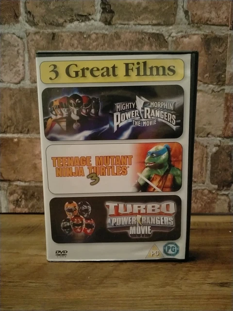POWER RANGERS - The Movie/Teenage Mutant Ninja Turtles 3 [DVD], Good ...