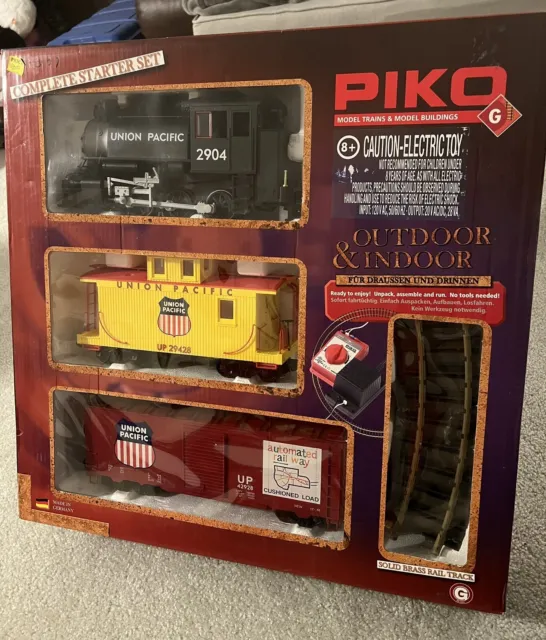 Piko 38100 Union Pacific Freight Train Starter Set. G Scale Model Train Set
