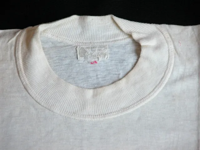 Vtg 40s Knitting Factory Blank T Shirt S Indian Head Label Tag *RARE*