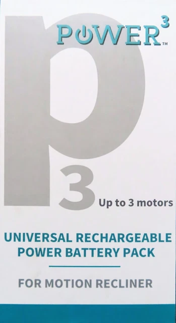 Power 3 P3 Universal Rechargeable Battery Pack for Motion Recliner