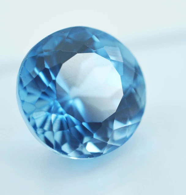 10 Ct Natural Santa Maria Blue Aquamarine Round Cut Loose Gemstone EGL Certified