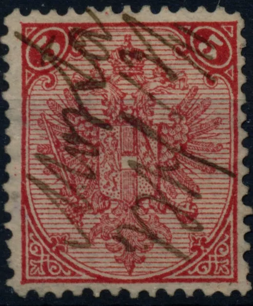 BOSNIA 1879 5kr, HANDSCHRIFT! MOSTAR