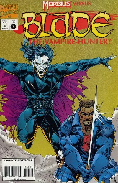 Blade The Vampire Hunter #8 Versus Morbius Marvel February Feb 1995 (VF)