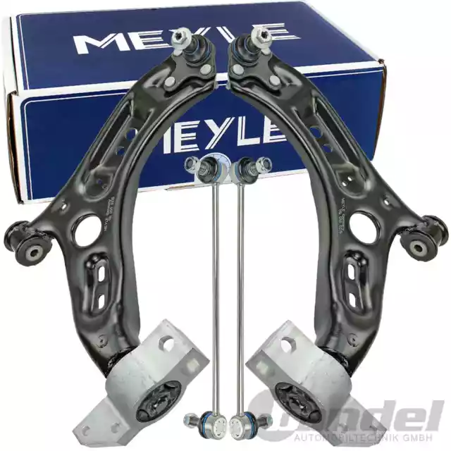 2x MEYLE QUERLENKER + KOPPELSTANGEN VORNE für AUDI A3 8P VW GOLF 5+6 SEAT SKODA