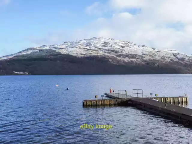 Photo 6x4 Jetty at Inveruglas The jetty is at the Loch Lomond Holiday Par c2022