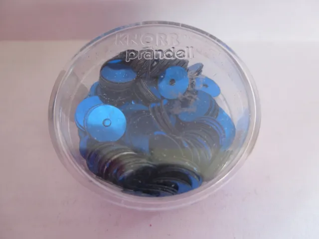Basteln, Bastelartikel, Pailletten, blau, 8 mm, 5 g
