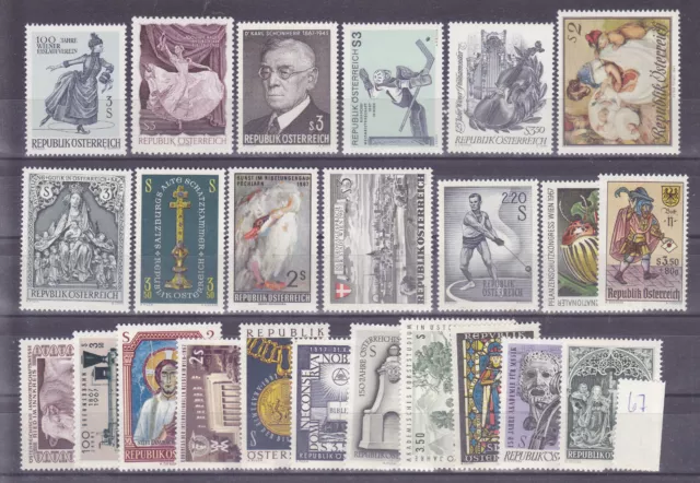 Österreich  Lot aus dem Jahr 1967 postfrisch siehe  Scan