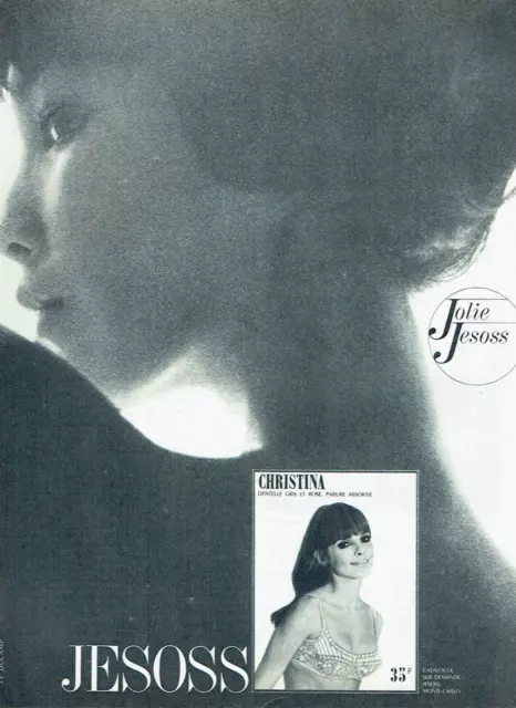 publicité Advertising  1222 1967   Jesoss  soutien gorge Christina sous vetement