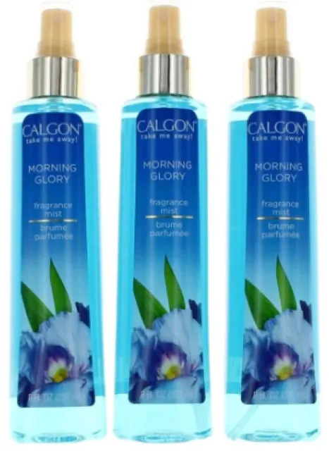 Calgon Morning Glory by Calgon, 3 Pack 8 oz Fragrance Mist for Women, Free Ship