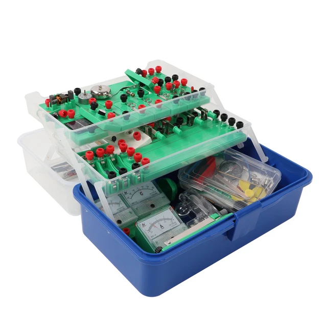 Kit Circuito Elettrico Base Per Scuola, 3 Lampadine 3,8V, 2 Interruttori, Portalampada E10, Cavo 2m, Con Manuale PDF - 3