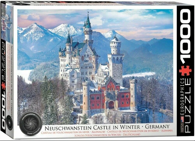 Eurographics 1000 Teile Puzzle – Schloss Neuschwanstein Im Winter, 48x68 Cm