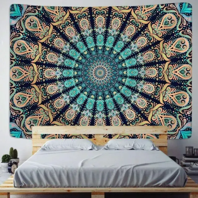 Indian Mandala Wall Hanging Tapestry Hippie Bohemian Poster Room Decor Bedspread