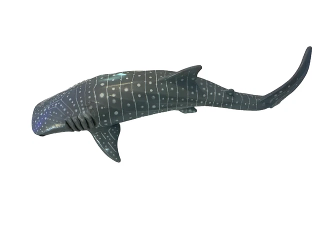 1991 Whale Shark Monterey Bay Aquarium Figure Safari Ltd 9" Gray Spotted