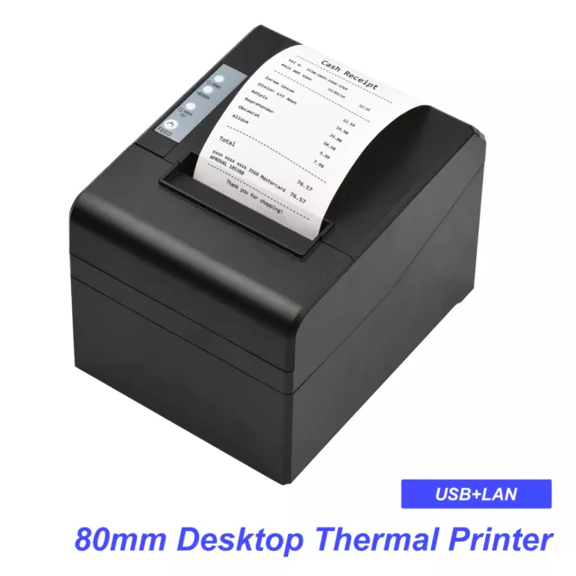 80mm Thermal Receipt POS Printer Auto  300mm/s High  Printer Kit T8A8