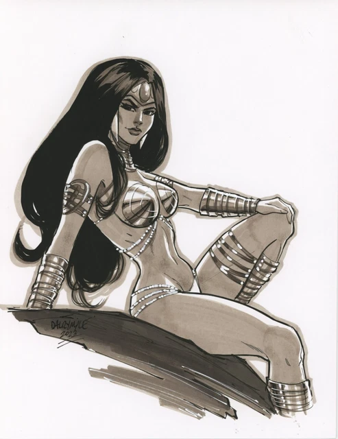 Sexy Dejah Thoris John Carter of Mars original art by Scott Dalrymple