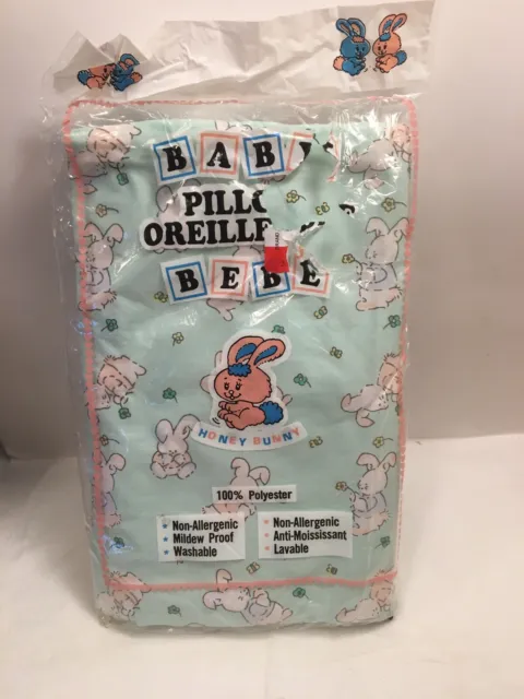 Vintage 1970’s new and sealed baby pillowcase