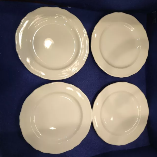 Royal Staffordshire HEIRLOOM Ironstone 4, 8" Salad Plates By J&G Meakin England