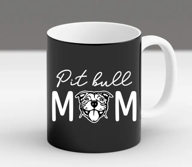 Dog Mom Lover Fur Mama Pit Bull Terrier Cute Gift For Her Coffee Mug