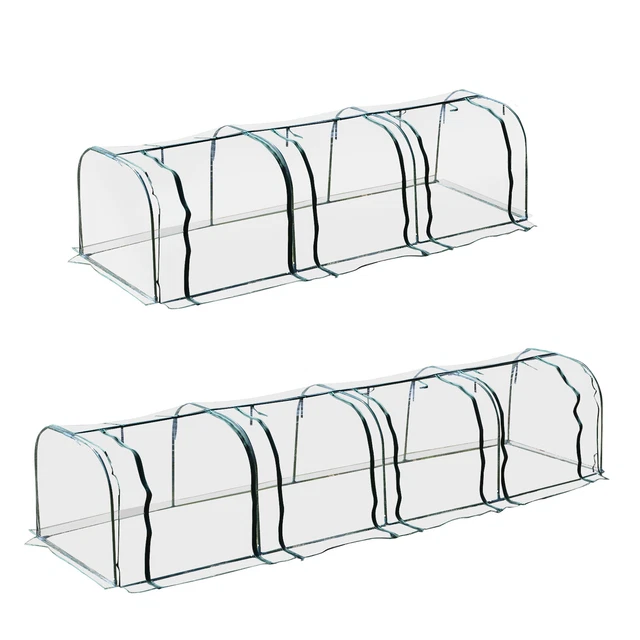 Serra A Tunnel Outsunny Per Orto – 2x3x2 M, Copertura In PVC, Telaio Acciaio