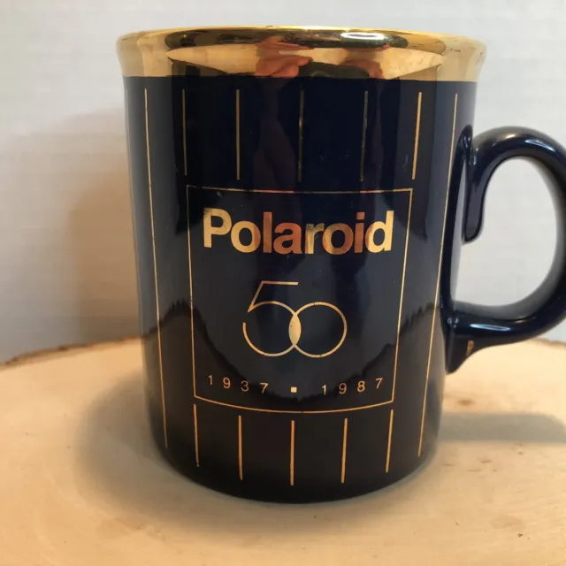 Polaroid 50 Anniversary Mug 1937 - 1987 Made in England Vintage