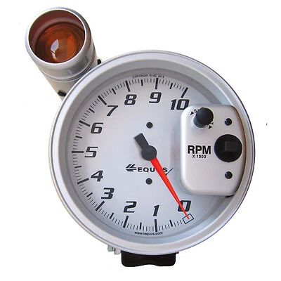 Equus 5in Dia Tachometer 10K RPM w/Ext Shift-Lite - E6081S