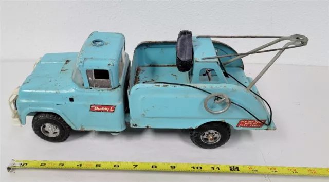 J-271 Vintage 1950/60'S Pressed Steel Buddy L Wrecker Truck