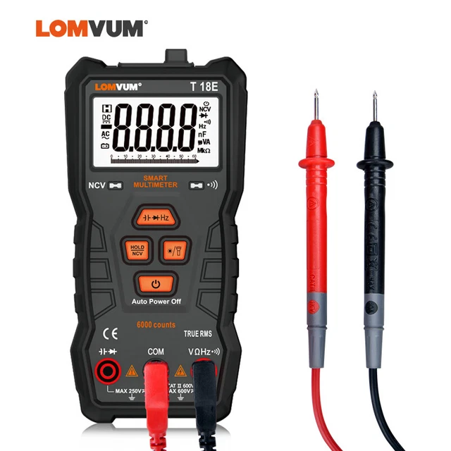 Multimètre Numérique Intelligent Haute Précision NCV 6000 compte Auto va AC/DC