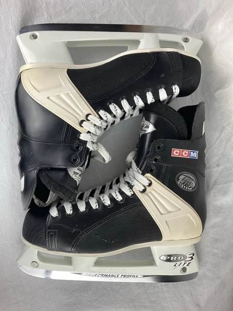 CCM MENS BLACK White Powerline 540 Lace Up Classic Ice  display picture 3