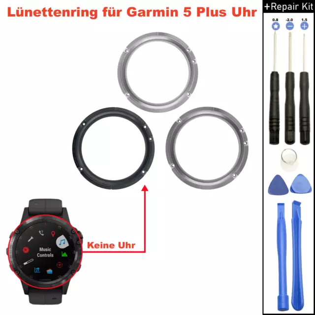 Für Garmin Fenix 5 Plus Front Rahmen Frame Watch Bezel Ring Cover Reparatur NEU