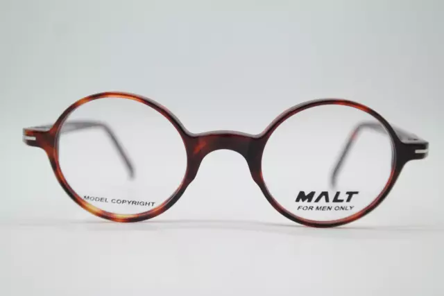 Vintage Brille MALT 6079/2 Braun Silber Oval Brillengestell eyeglasses