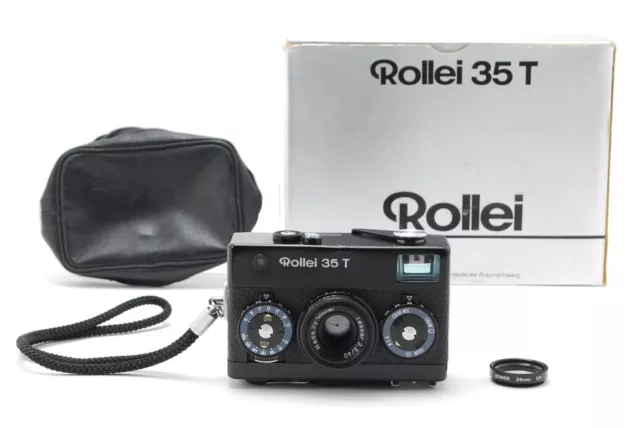 Read [N MINT / Box , Case ] Rollei 35 T Black Film Camera Tessar 40mm f3.5 JAPAN