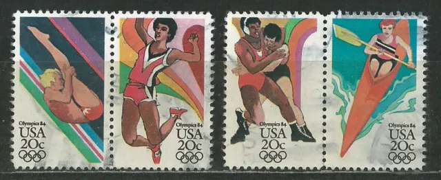 Usa 1984 '' Olympic Games,Los Angeles '' Set Used (Δομ 048)